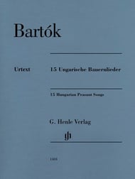 15 Hungarian Peasant Songs piano sheet music cover
